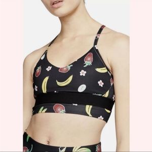 Nike Indy Dri Fit Fruit Printed Sports Bra
